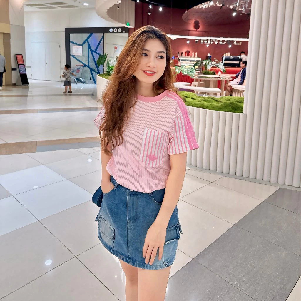 Áo thun nữ dễ thương, vải thun cotton 4 chiều mềm mịn, dễ phối đồ