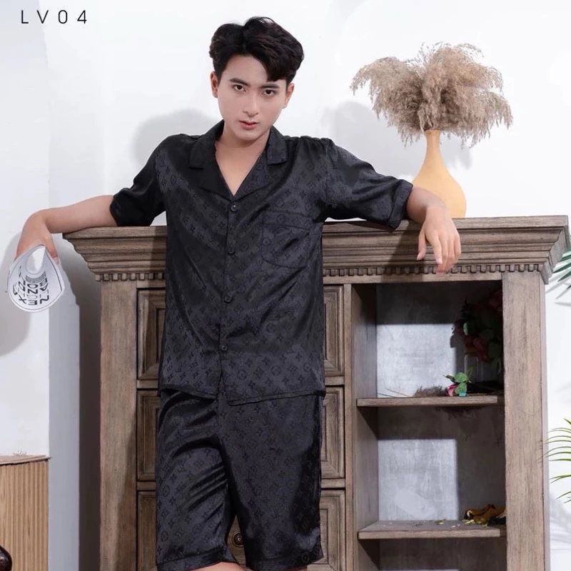 bộ đùi pijama nam nữ  chất lụa cao cấp mặc mát cho mùa hè