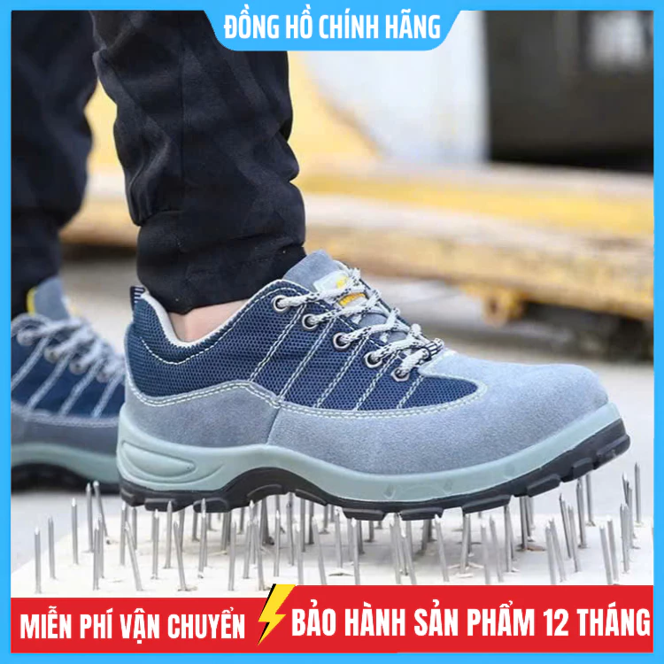 Giày Bảo Hộ Lao Động 1252X / GB03 Kiểu Dáng Thể Thao Thoáng Khí, Chống Trơn Trượt, Chống Đinh, Chống Dập Ngón