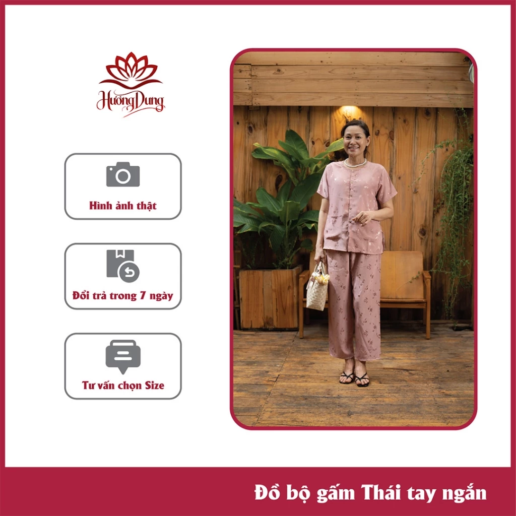 Đồ Bộ Cho Bà - Set Đồ Bộ Trung Niên Cho Mẹ, Cho Bà Chất Vải Gấm Cao Cấp Sang Trọng Dễ Mặc Nhiều Dịp