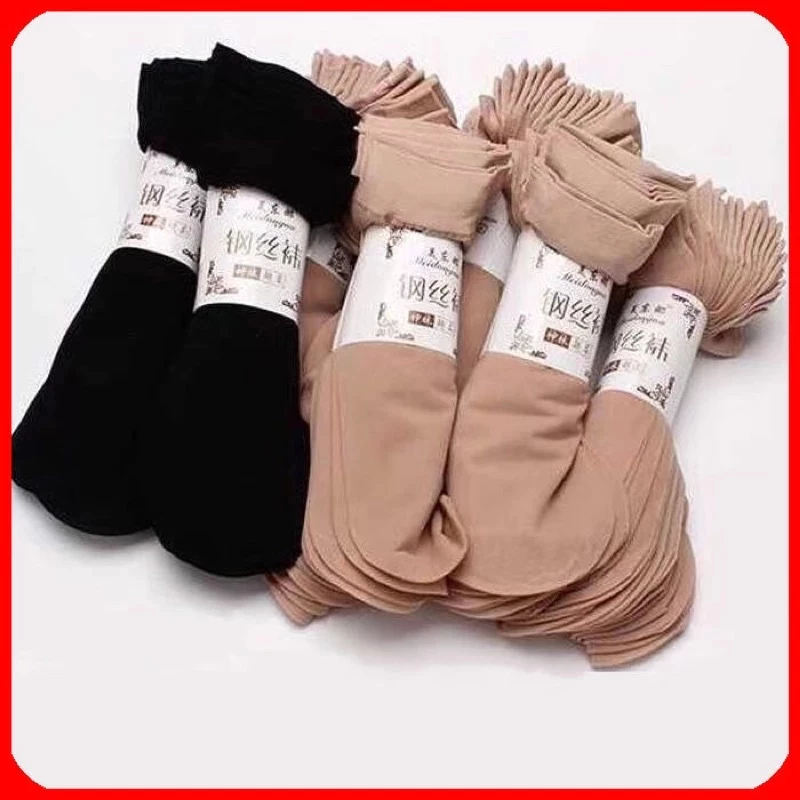 Set 10 đôi tất giấy 2 màu mỏng đẹp co dãn ôm chân