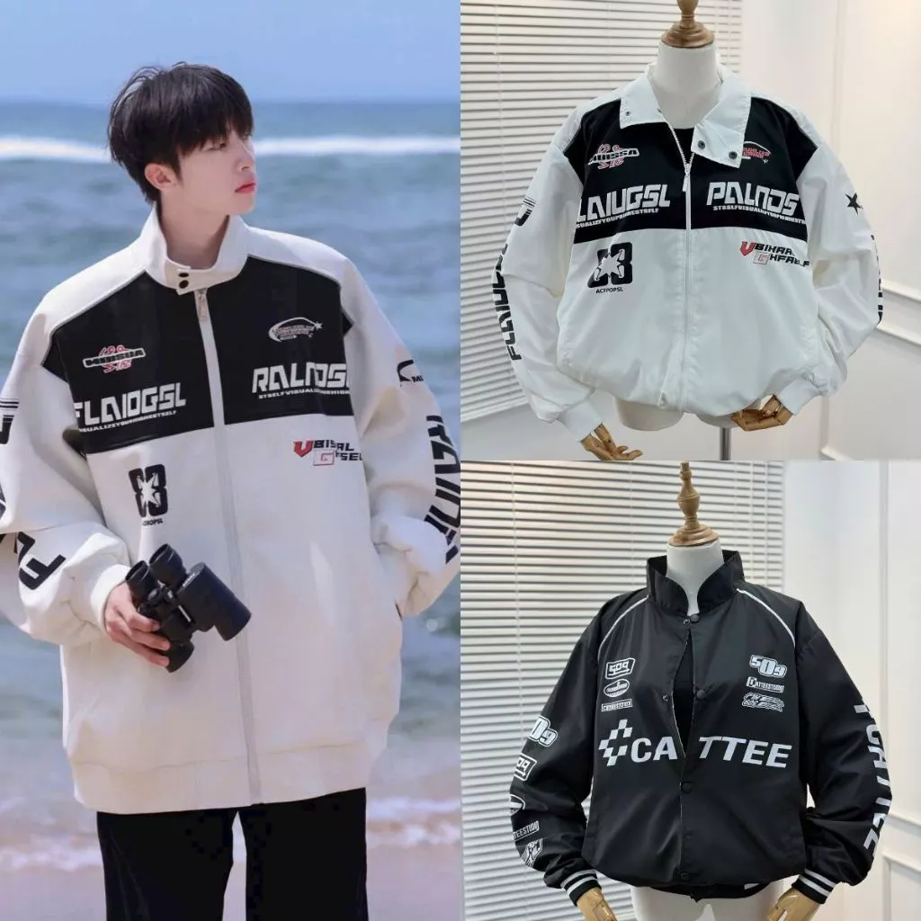 Áo Khoác Dù 2 Lớp Unisex Racing Nam Nữ Freesize Phong Cách Áo Khác Thể Thao