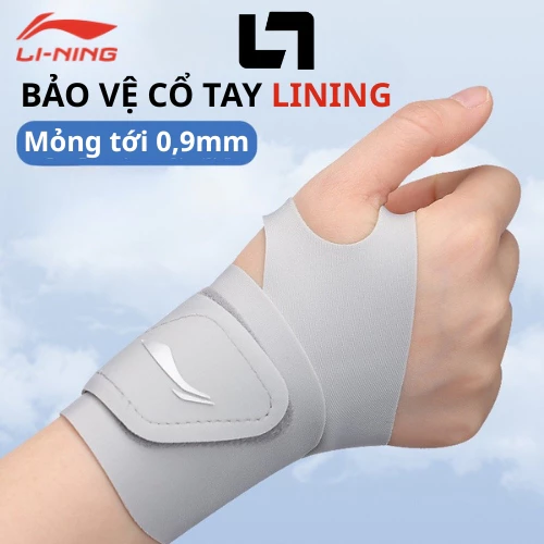 Băng quấn cổ tay giảm chấn SHIWEI Li-ning, tự do điều chỉnh ôm sát hỗ trợ giảm đau LDET189