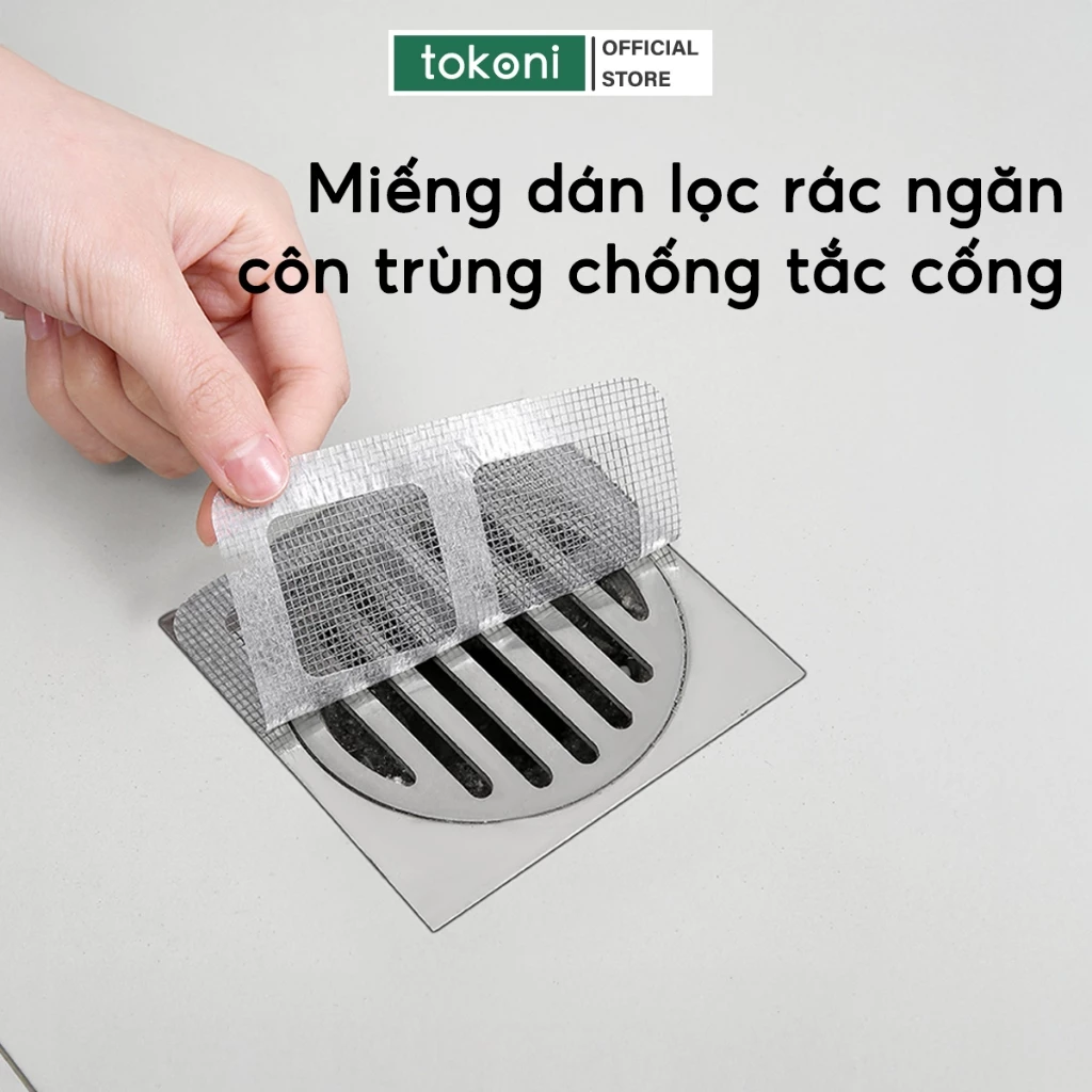 COMBO 100 Miếng Dán Lọc Rác Cống Nước Nhà Tắm Túi Lọc Rác Ngăn Côn Trùng Cống Nước Chậu Rửa Bát