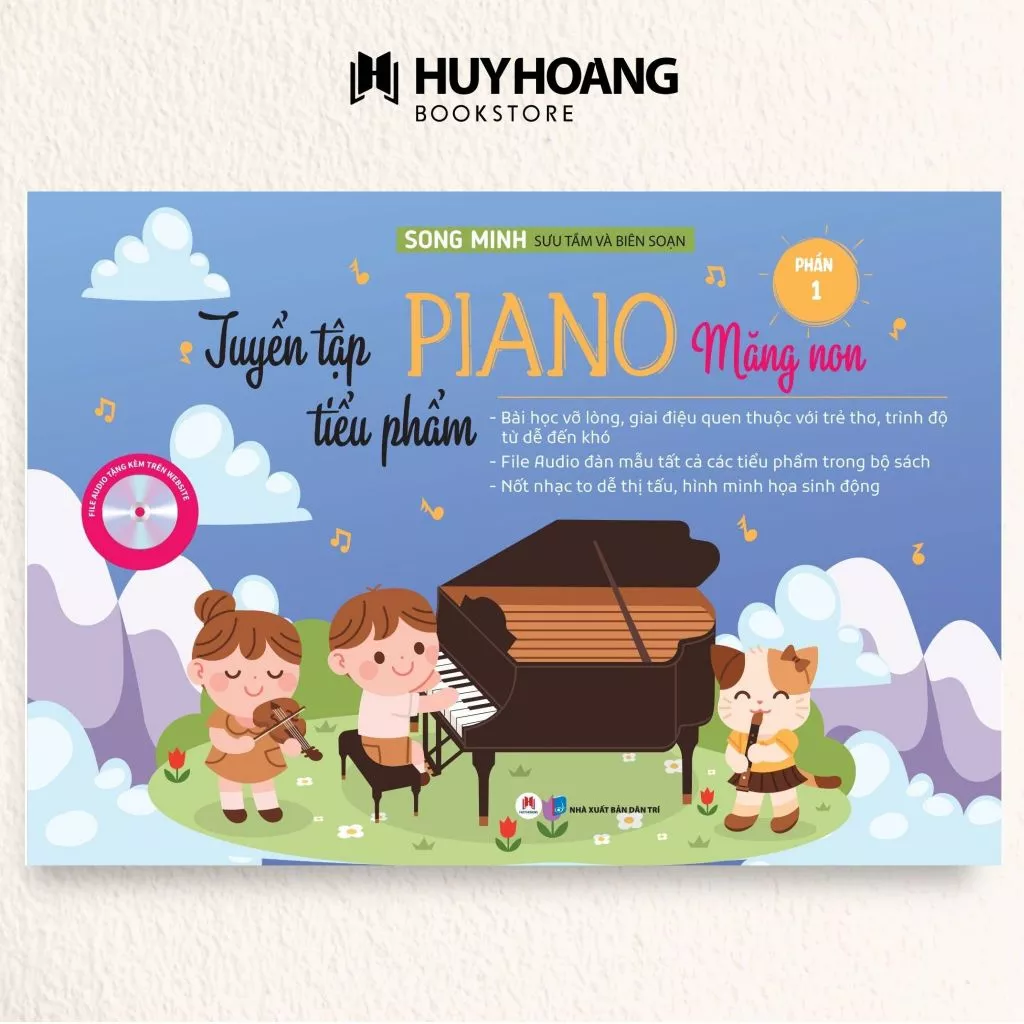 Sách Tuyển Tập Tiểu Phẩm Piano Măng Non, Phần 1, Sách piaono cho thiếu nhi, sách piano cho trẻ em