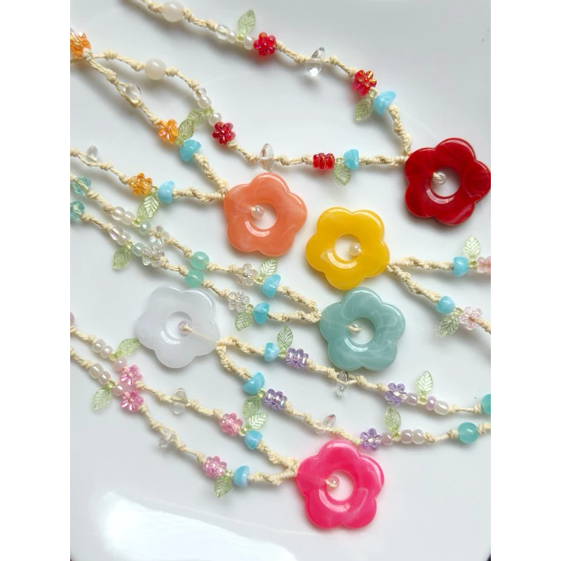 Dây chuyền “ Flower “ - Dây chuyền cho nhóm bạn Handmade - HYGGE ♡.•*