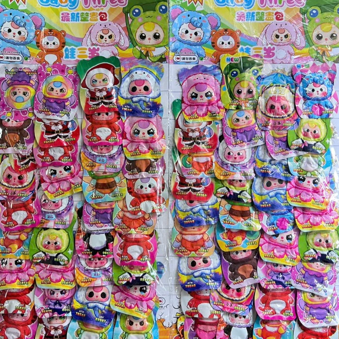 Sỉ vỉ 40 gói đồ chơi dẫm nổ pokemon, babythree túi dẫm nổ pokemon đồ chơi sỉ 40 gói