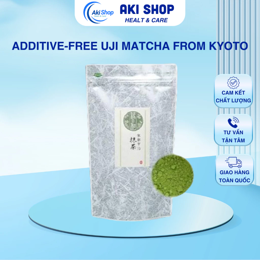 Ichi No Midori Kyoto Uji  Matcha 100g Japanese Tea Matcha Poơder |Aki Shop Healt & Care