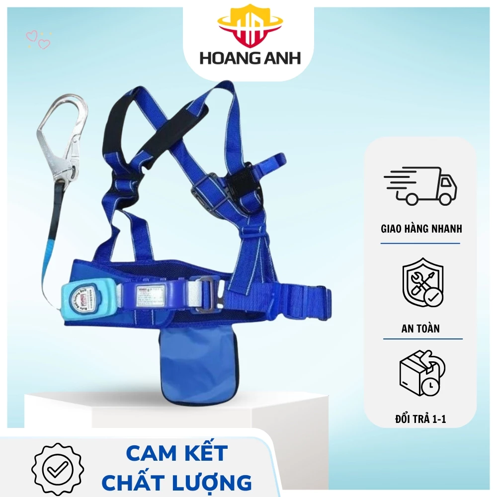 Đai dây cứu hộ an toàn bán thân SSEDA Hàn Quốc, bền chắc, chịu lực cao, nhập khẩu chính hãng