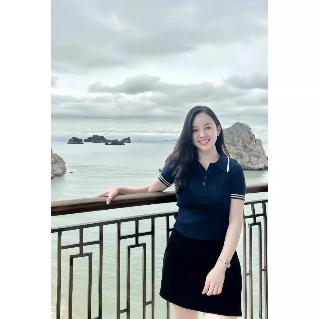 [45-70kg] Áo len cộc tay cổ đức Xanh than - ALISA