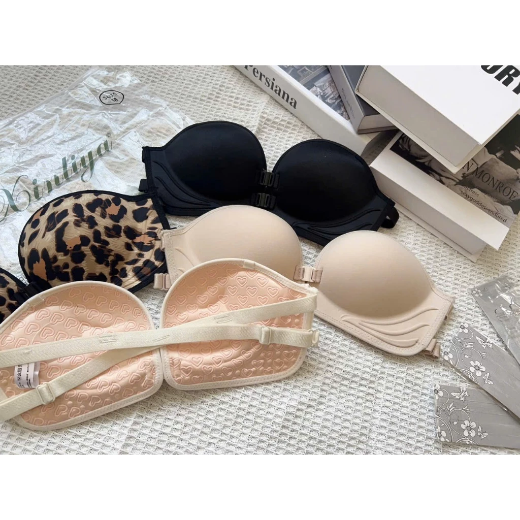 Áo ngực không dây khuy cài trước nâng ngực A02