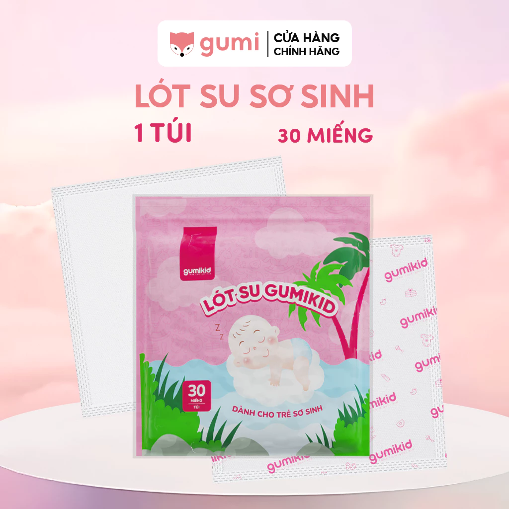 Lót Phân Su Sơ Sinh Gumi 30 Miếng An Toàn Tiện Lợi Cho Mẹ Và Bé