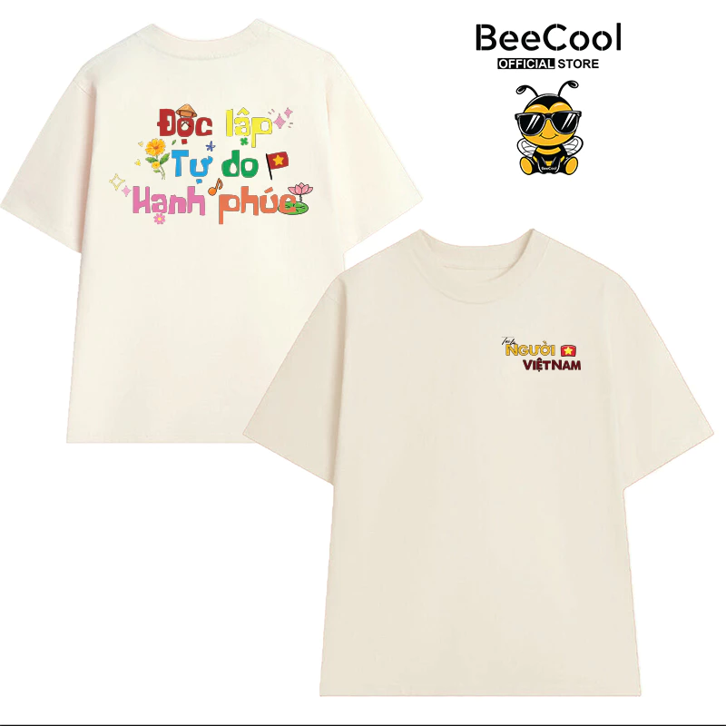 Áo Thun Yêu Nước Mẫu VN M1 Hot Hit, Chất Cotton 250GSM Dày Mịn