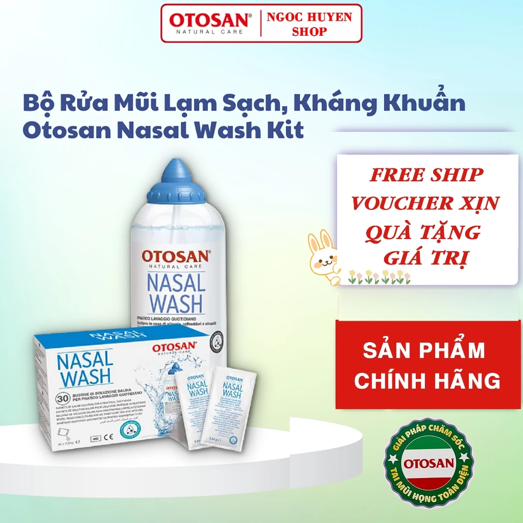 Bộ Dụng Cụ Rửa Mũi Otosan Nasal Wash Kit Cho Bé Giúp Làm Sạch Khoang Mũi, Phục Hồi Niêm Mạc