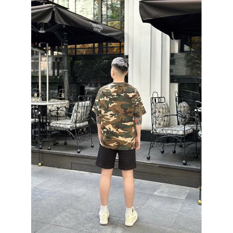 Set bộ cộc tay gap màu xanh áo cotton 2 chiều lên from chuân SC Hàng QC 2026