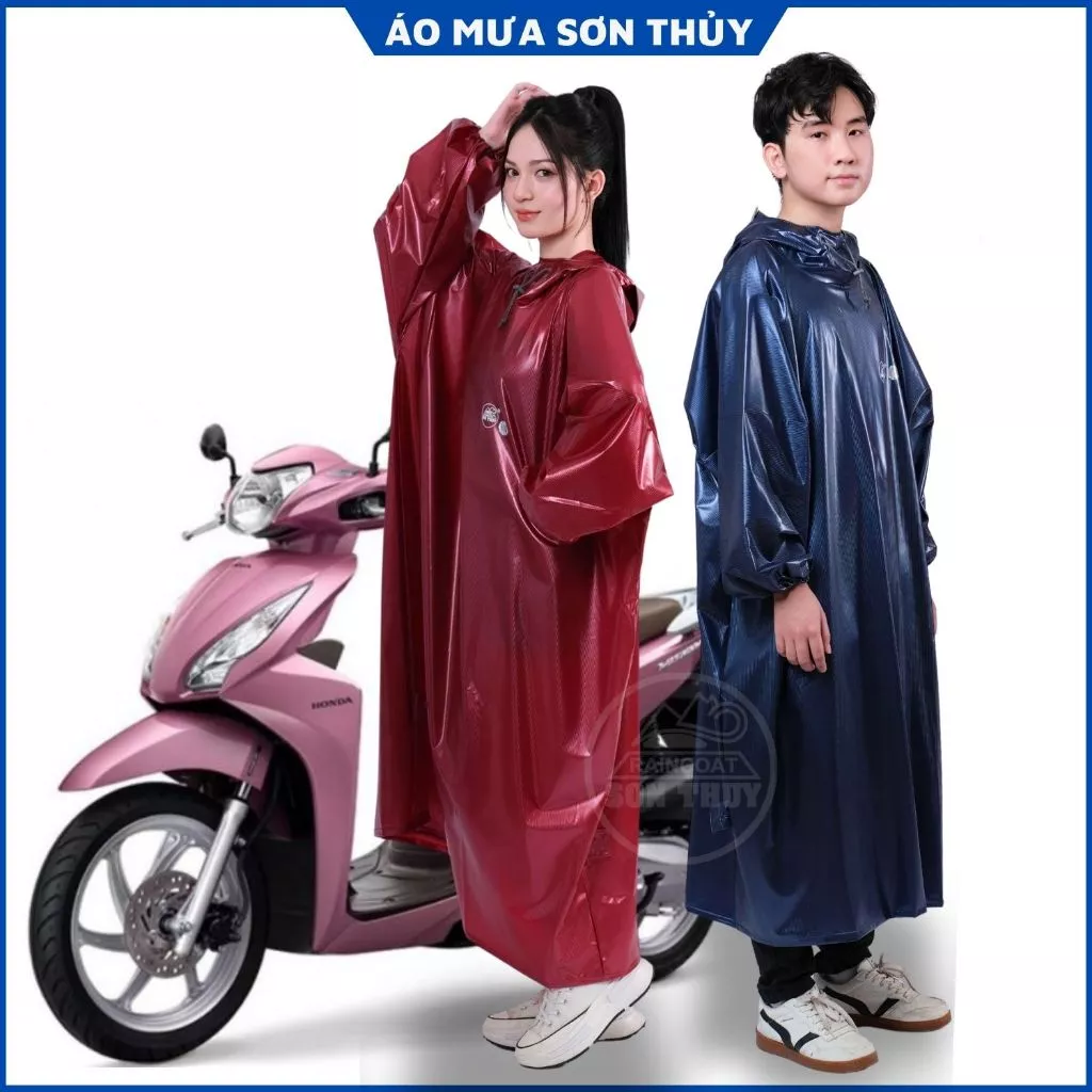 Áo mưa Sơn Thủy trùm kín toàn thân, chất liệu mới siêu dai, chống thấm tuyệt đối K31 bít ST2