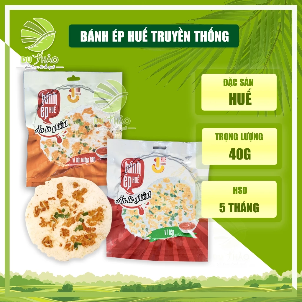 Bánh ép Huế hương vị truyền thống Cố Đô Huế, bánh ép hải sản tôm thịt, bánh ép huế vị bbq