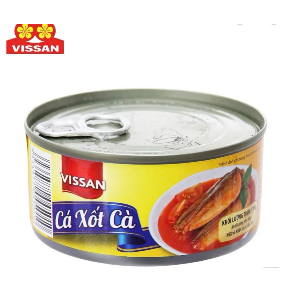 Vissan Cá Xốt Cà Hộp 170g Date 2029 -V54