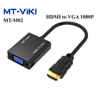Cáp Chuyển HDMI to VGA MT-ViKi Hỗ Trợ Độ Phân Giải Full HD 1080P MT-M02