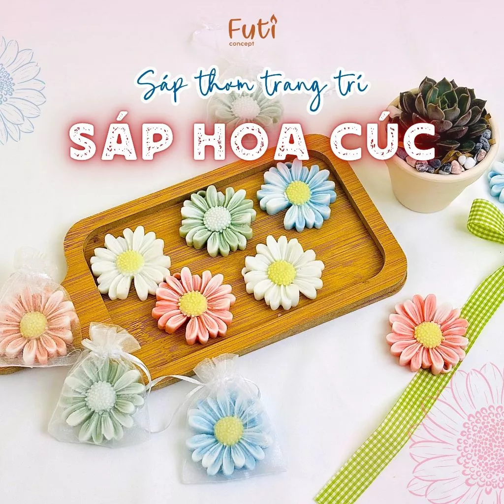 Sáp Thơm Hoa Cúc Treo Phòng – Khử Mùi Tủ Quần Áo, Phòng Nhỏ, Trang Trí Không Gian
