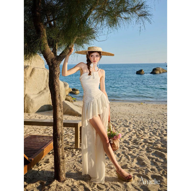 AMELIE - Đầm lệch vai xếp ly tinh tế tôn dáng - Astra dress