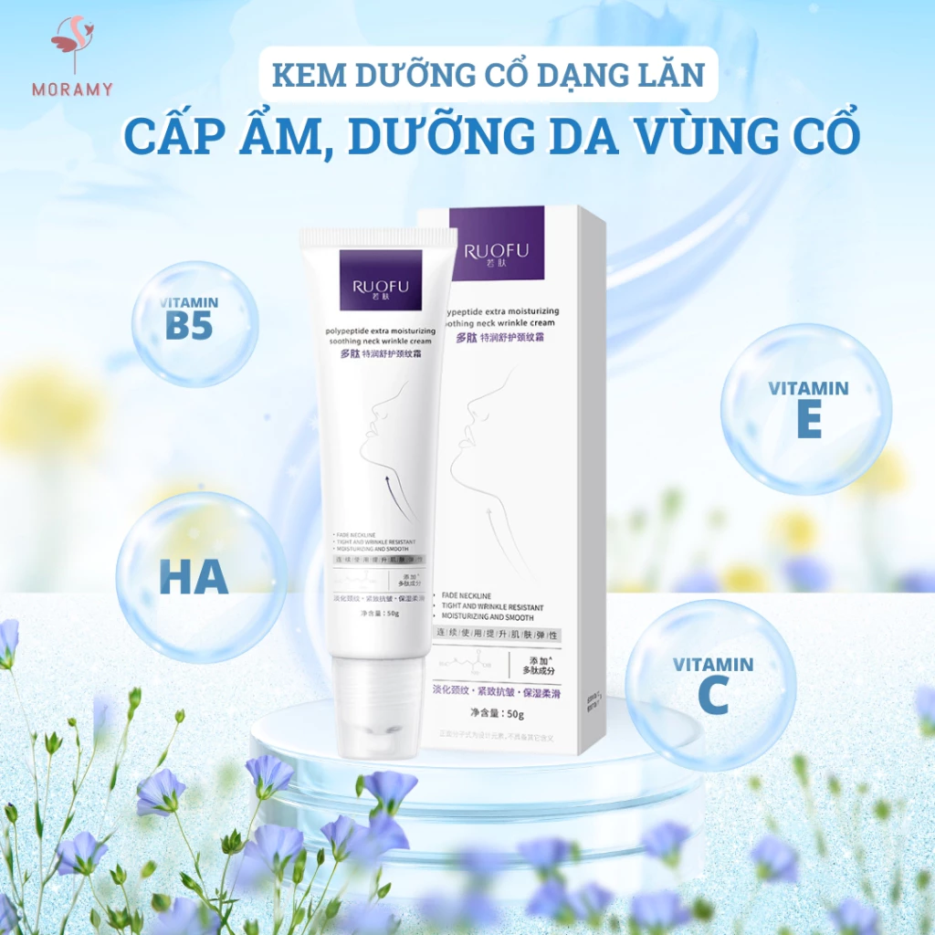Kem Dưỡng Cổ, Dưỡng Ẩm Đặc Biệt Giảm Nếp Nhăn Ở Cổ Trẻ Hoá Và Làm Sáng Vùng Cổ Mịn Màng Săn Chắc.