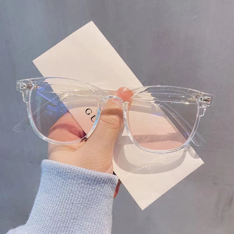 Balltest🎨Kính ánh sáng xanh cổ điển trong suốt - Ống kính phẳng thời trang Unisex cho cái nhìn không trang điểm
