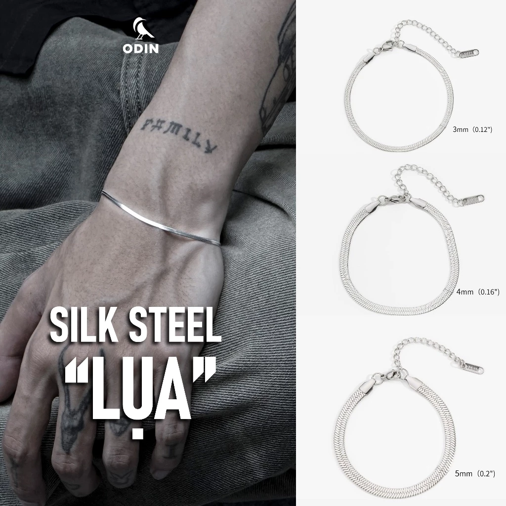 Vòng tay ODIN Silk Steel - Dạng lụa mềm - Thép Titan 316L - Tặng kèm Box ODIN - Bảo hành 12 tháng