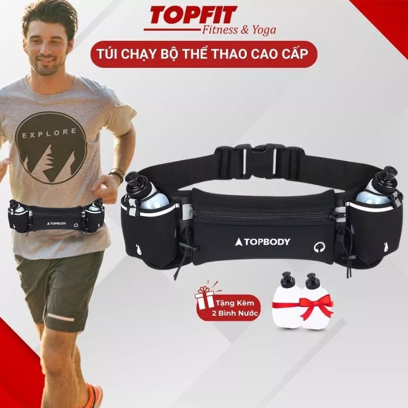 Túi Chạy Bộ Thể Thao Cao Cấp Đeo Hông Nam Nữ Chống Thấm Nước Topbody Topfit TUICB01
