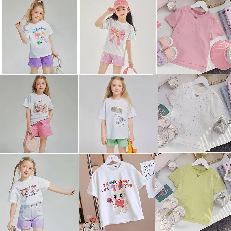 💥THANH LÝ DƯỚI GIÁ NHẬP💥 (14-47kg) BST Mẫu Áo Thun Cộc Tay QCCC mặc đi học, đi biển, đi chơi mùa Hè cho bé Gái