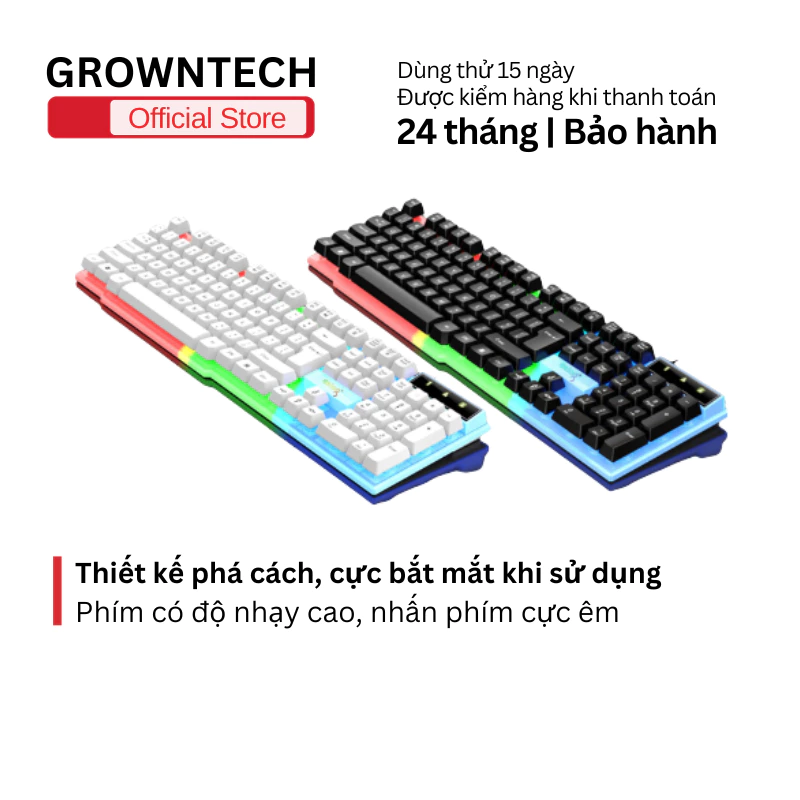 Bàn phím cơ led DY-M707, kiểu dáng hiện đại, 7 màu cực đẹp, nâng tầm trải nghiệm gõ phím đỉnh cao