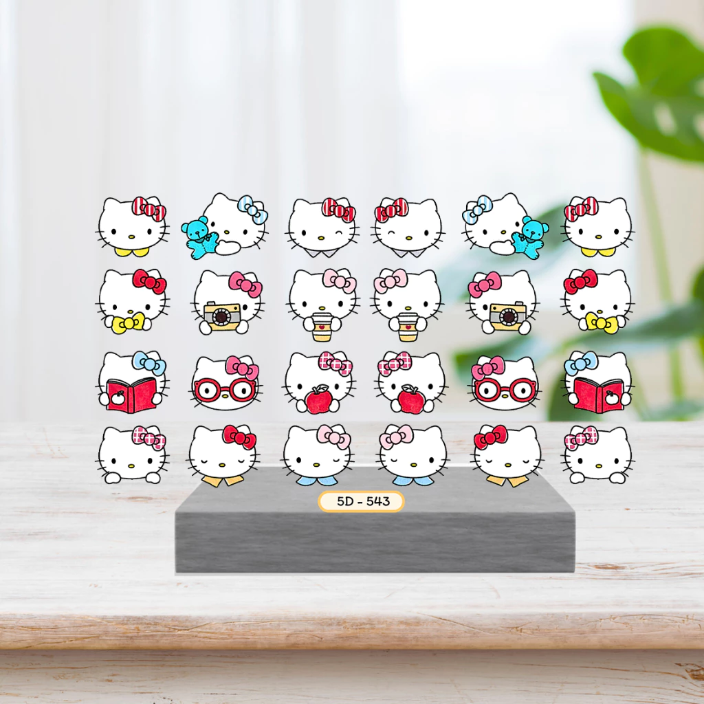 Sticker 5D Hoạt Hình, Chibi Dán Móng (Mã 431-576) Nữ Làm Nail, Dán Móng, Trang Trí Móng