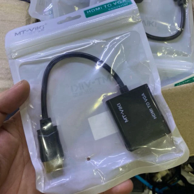 Đầu chuyển hdmi -> to Vga (20cm) hàng xịn (chinh hãng) viki