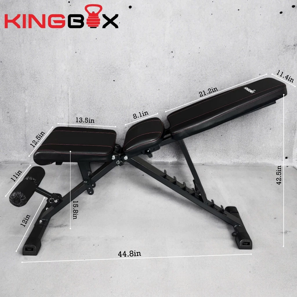 Ghế tập tạ đa năng gấp gọn Kingbox AC-5003 và 8030A