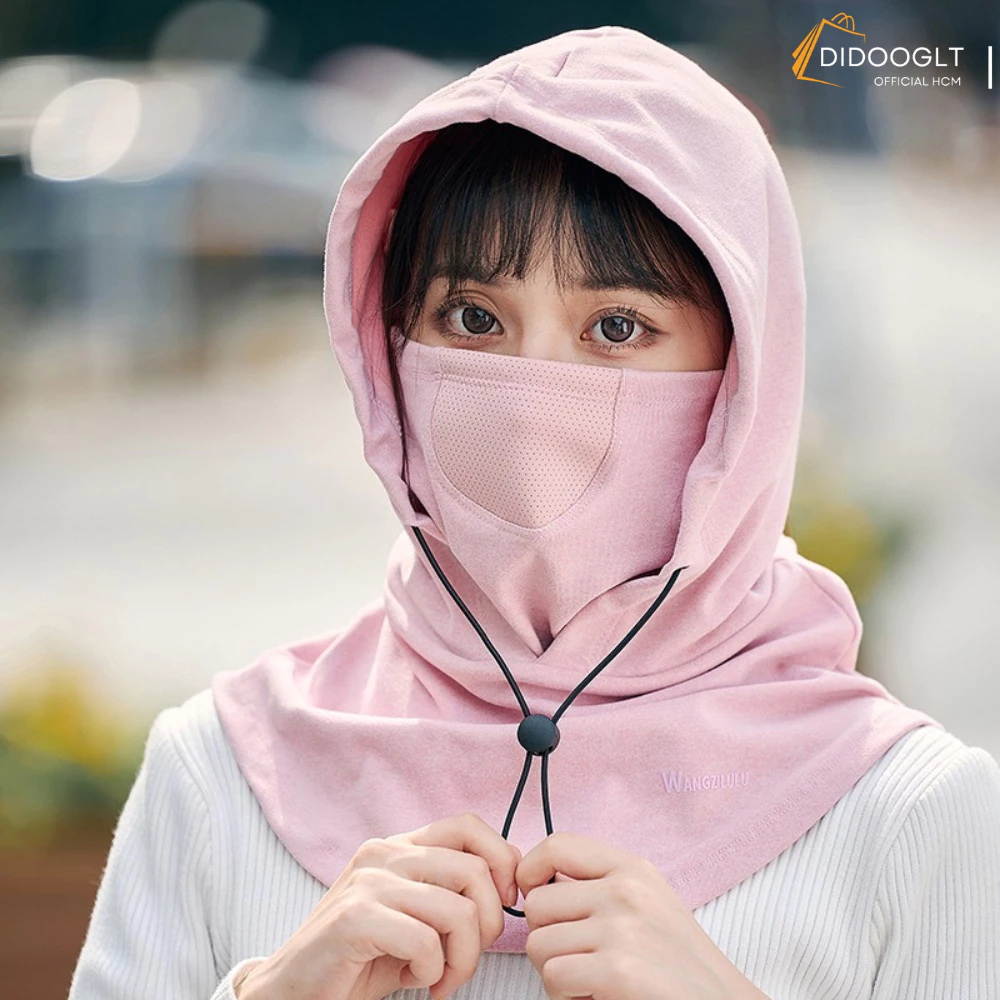 Mũ Trùm Đâu Kèm Khẩu Trang Chống Nắng Chống Tia UV - Mũ Trùm Đầu Giữ Ấm Mùa Đông (DIDOOGLT)