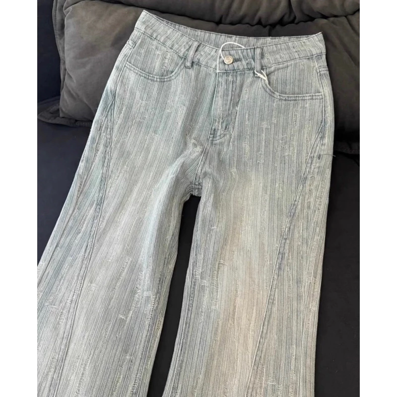[Od-83] Quần Jean xước ống loe chất dày dặn tone dáng style cá tính Lilis Room