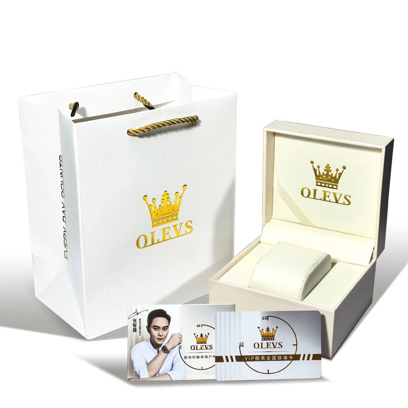 Hộp Da Đựng Đồng Hồ OLE.VS H1002 chính hãng Sang Trọng lịch sự Royal Crown (có túi giấy)