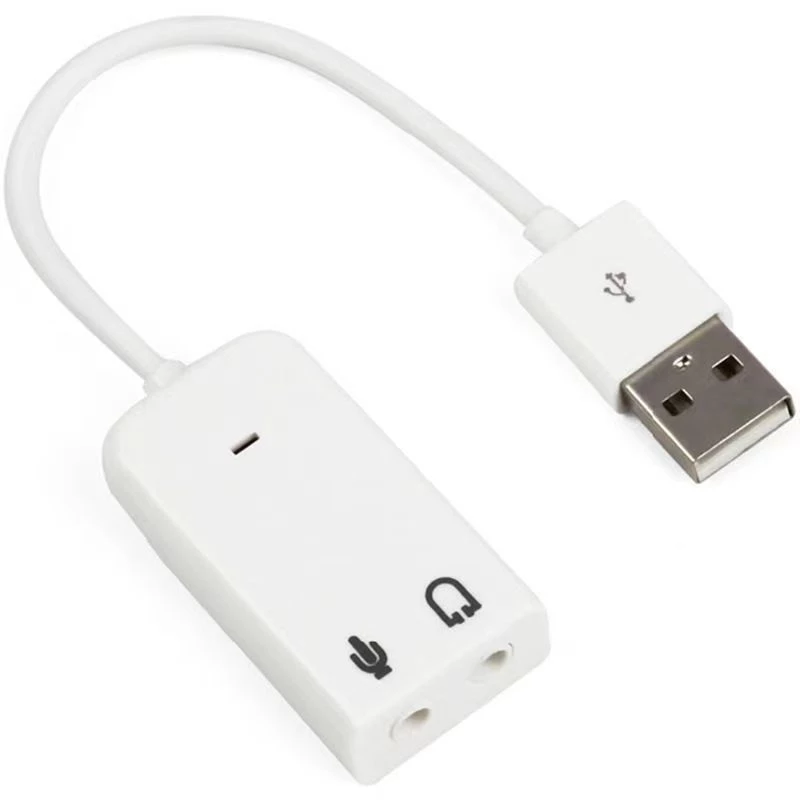 Cáp Chuyển Audio Loa Mic Sang Cổng USB. USB Sound Card 7.1. HUB Chuyển Đổi USB Thành Cổng Audio (Mic + Loa)