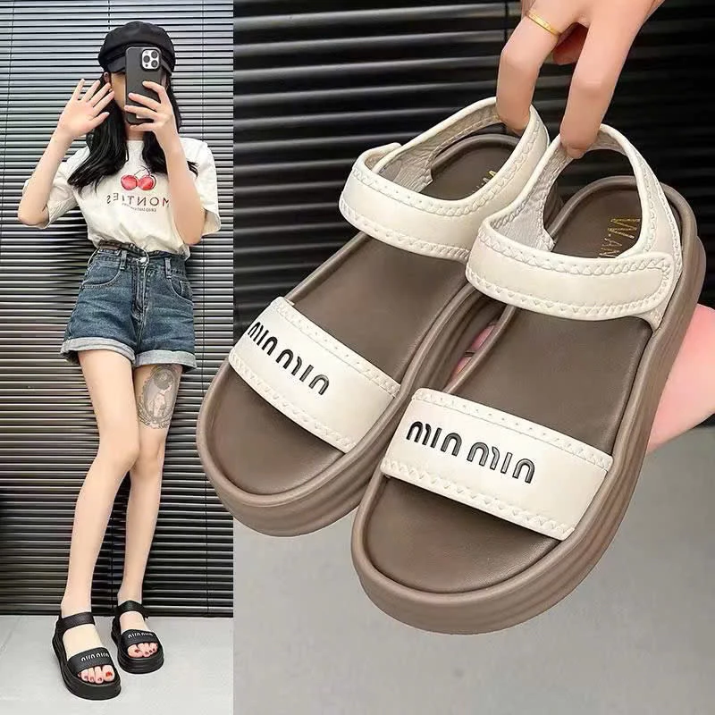 Dép quai hậu 3 phân THÊU chữ Min quai ngang bản to