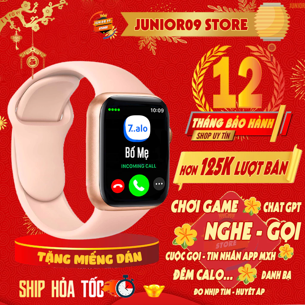 Đồng hồ thông minh JUNIOR09 WATCH 9, Lắp SIM 4G Nghe gọi | Định vị | Videocall | SOS | Tin nhắn | Camera dành cho Bé