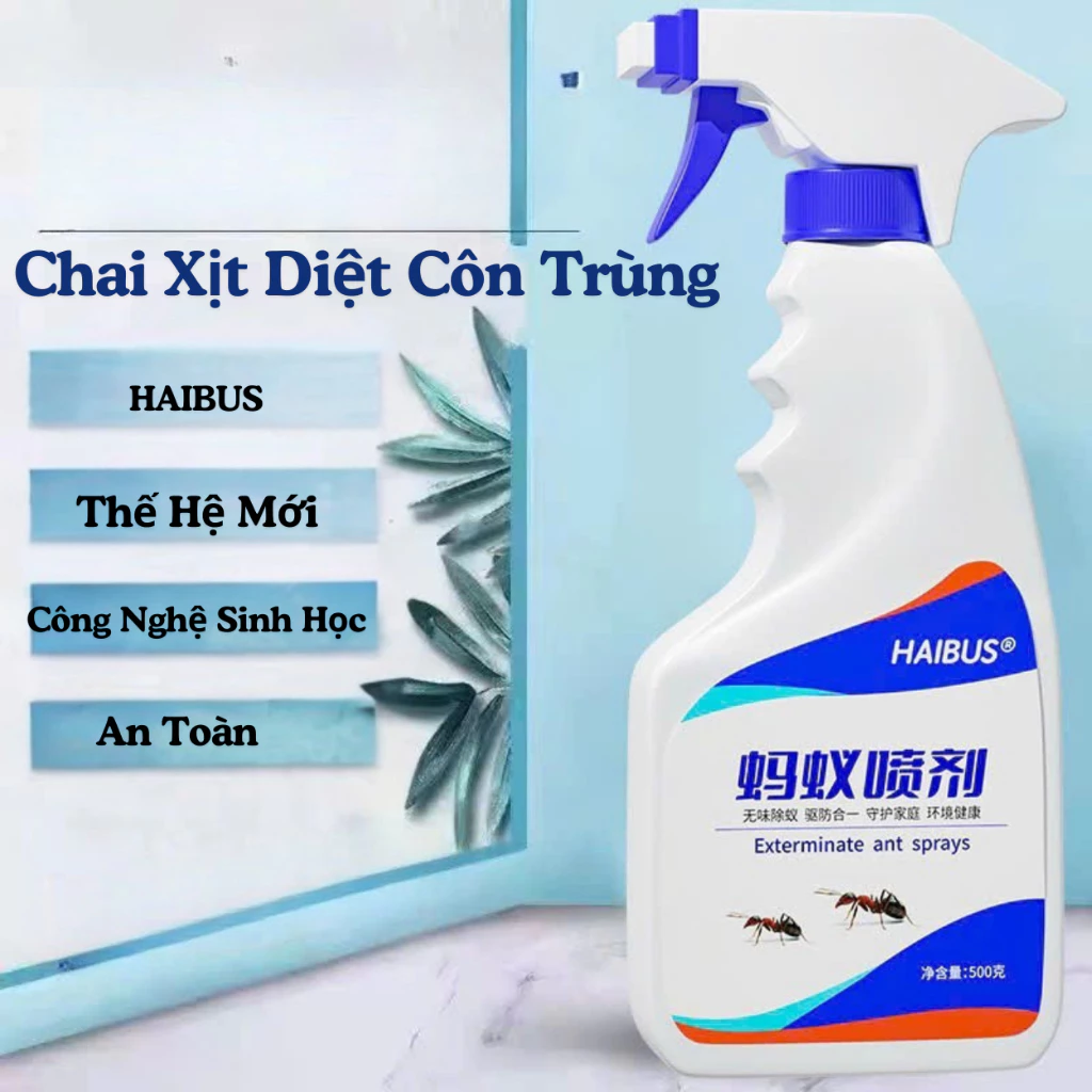 Bình Xịt Diệt Côn Trùng Mối Kiến 500Ml HAIBUS NEMO Sinh Học Cao Cấp, An Toàn Hiệu Quả Không Gây Hại