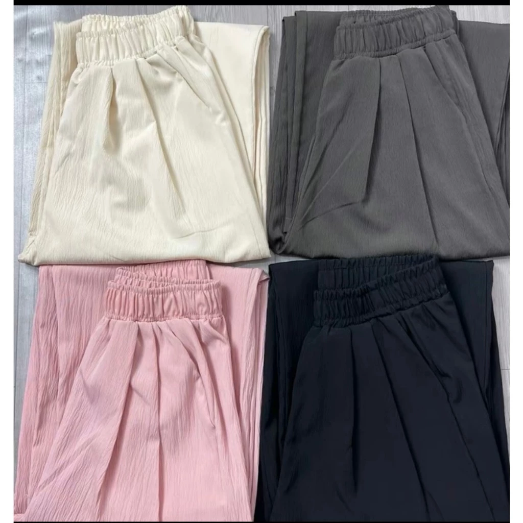 (COMBO2) Quần Ống Rộng Nữ Vải Đũi Mát Loại Đẹp Siêu Hót Nhiều Màu, Cạp Cao Lên From Xinh MA096