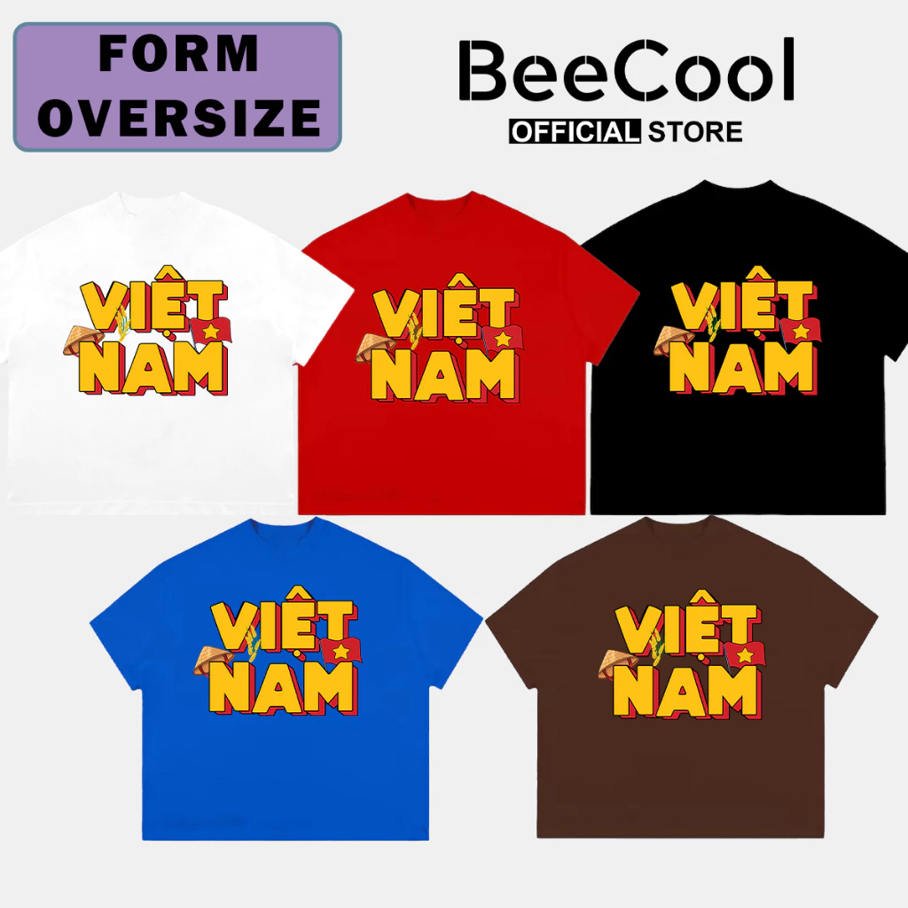Áo Thun Yêu Nước Mẫu VN Việt Nam Hot Hit, Chất Cotton 250GSM Dày Mịn