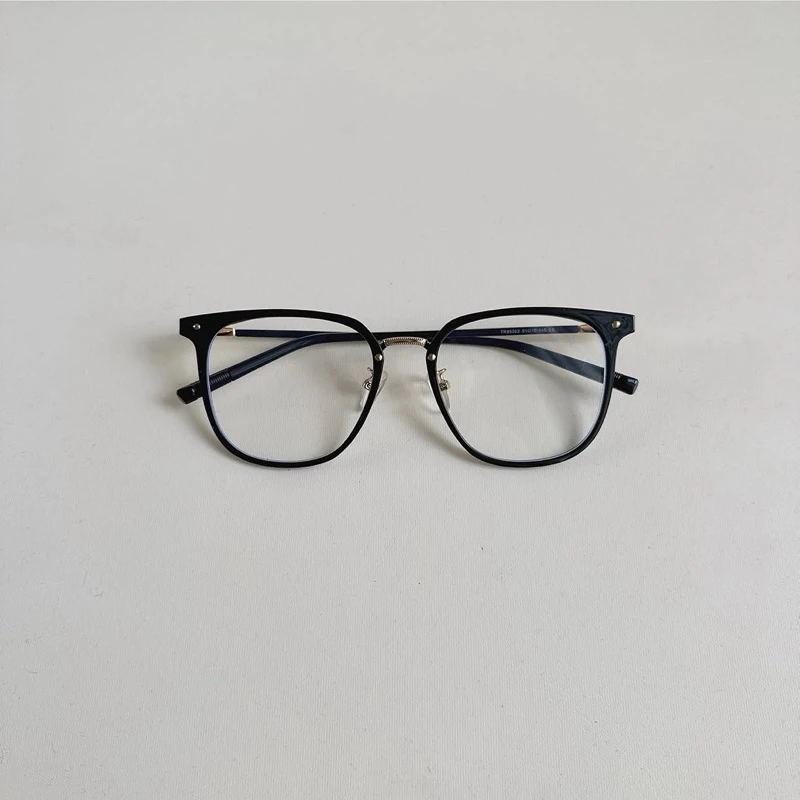 Kính giả cận, Gọng kính cận vuông bầu form to nhựa phối kim loại 85062 Jolie eyewear