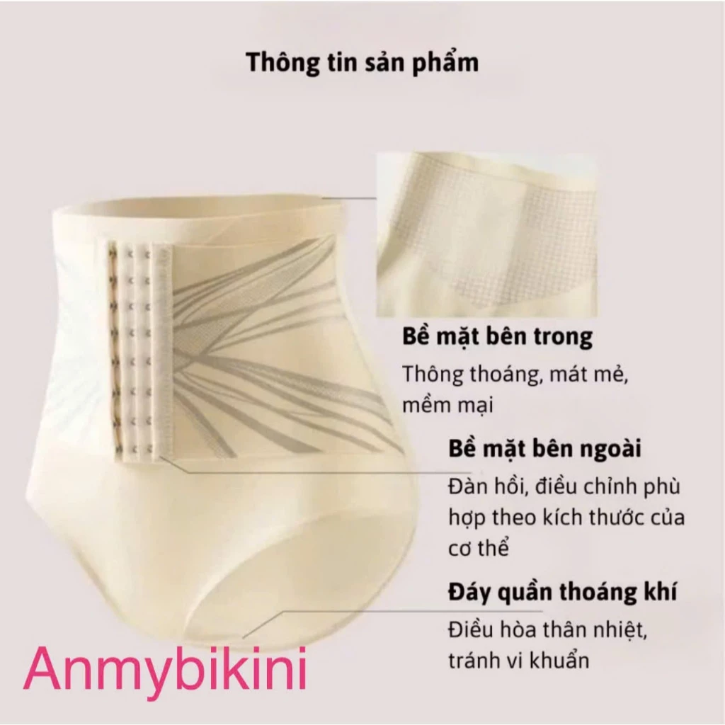 Quần Đùi Nâng Mông, Khóa Eo, Giảm Béo Định Hình, Thời Trang Bụng 5708