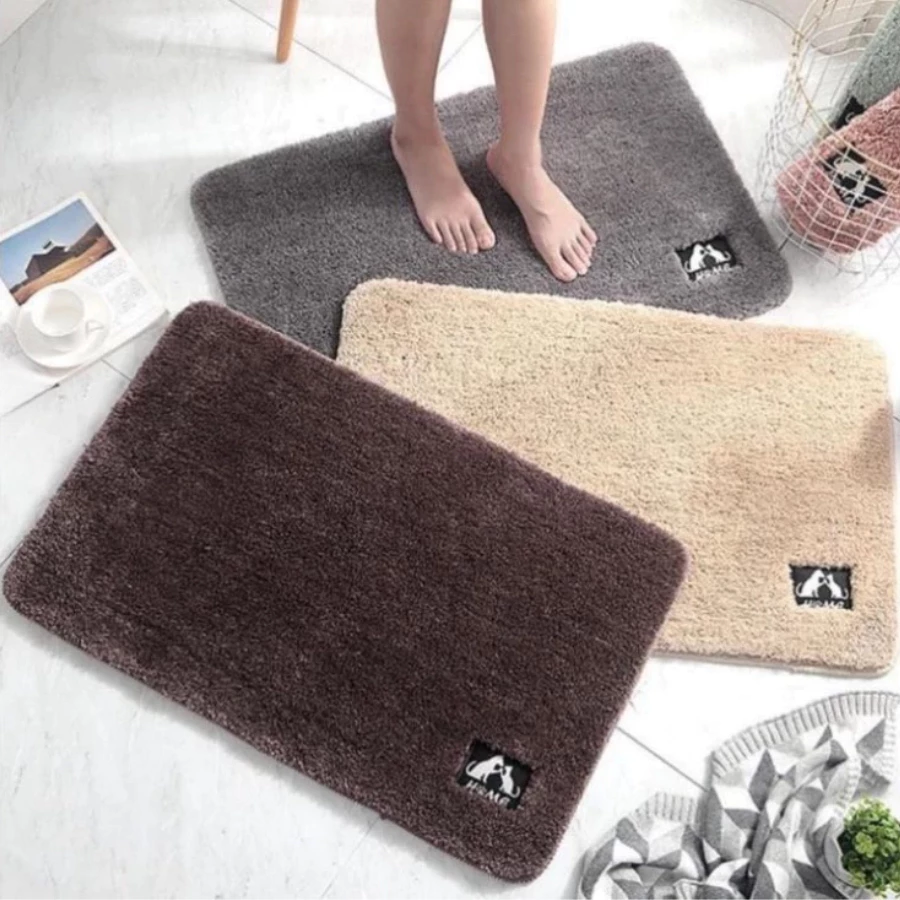COMBO 3 COMBO 5 Thảm Chùi Chân Lông Cừu Mềm – Thấm Hút Nhanh, Chống Trượt đặt cửa, bếp, nhà tắm - Kim Huệ X06