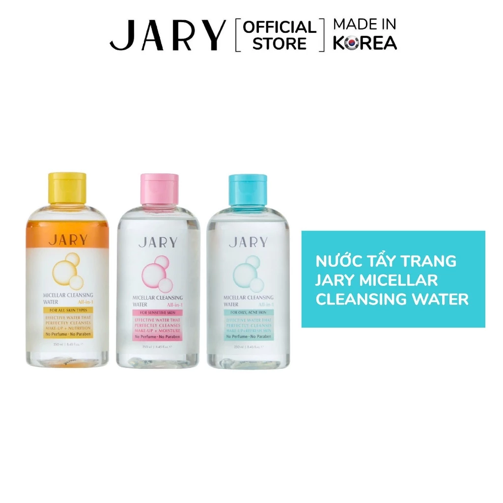 Nước tẩy trang Jary Micellar Cleansing Water 250ml