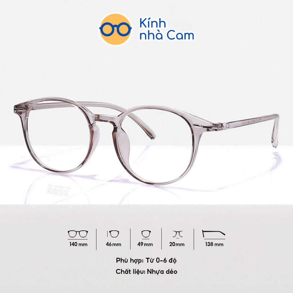 Gọng Kính Nam Nữ mã 215 ( kèm hộp đựng kính ), Mắt Kính Gọng Dẻo Chống Ánh Sáng Xanh Thời Trang Unisex FERADO
