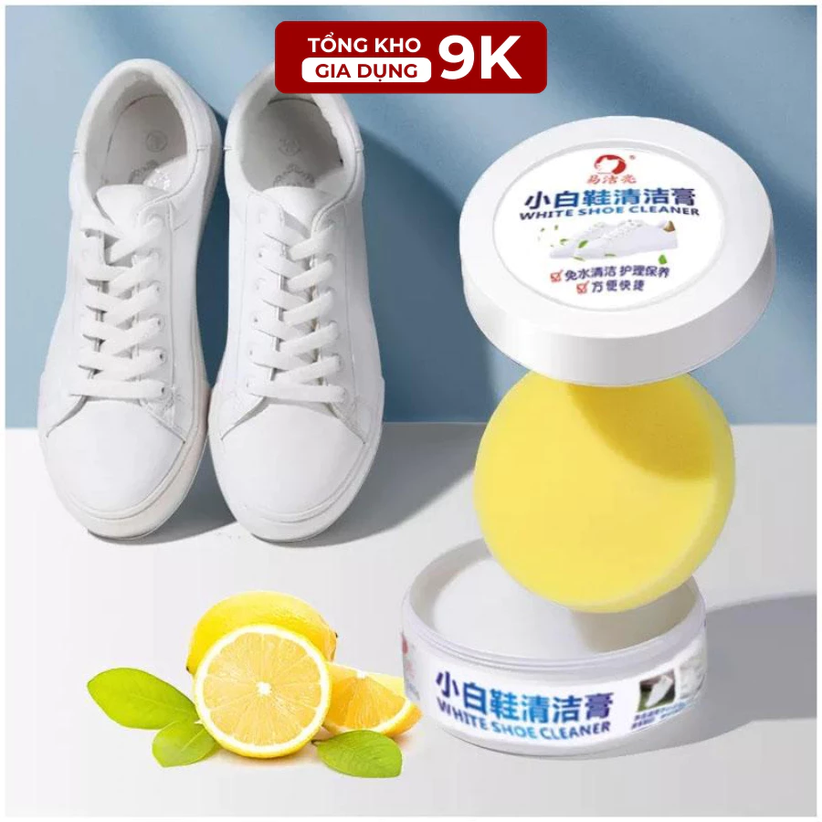 Sáp Vệ Sinh Giày WHITESHOE Kem Tẩy Vết Bẩn Giày Dép Và Đồ Da Kem Lau Đa Năng Đánh Bay Mọi Vết Bẩn Tiện Lợi TKVA 300