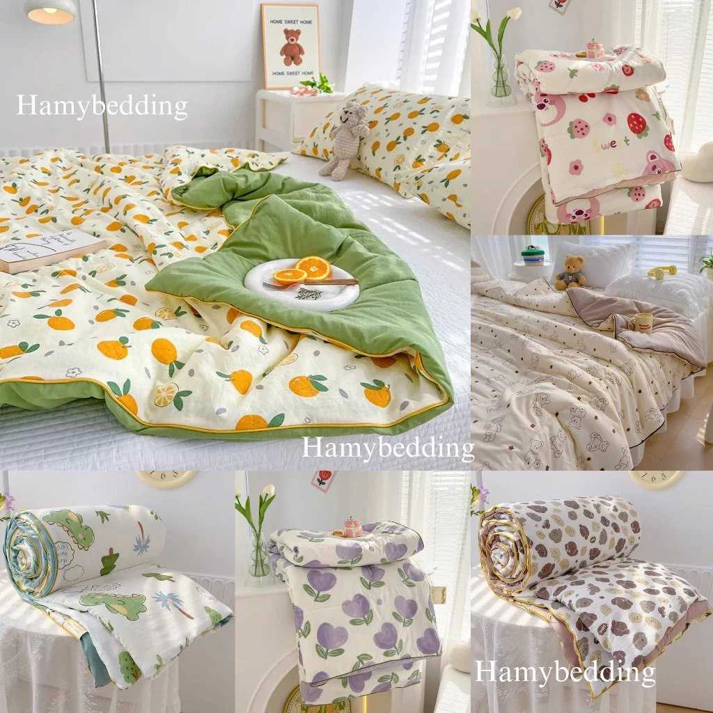 Chăn hè 2m2x2m cotton đũi dùng được nhiều mùa màu sắc nhẹ nhàng mẫu mới